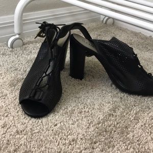 Peep Toe Heeled Sandals